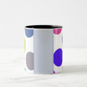 Tasse 2 Couleurs Points Bleus Et Brown (Centre)