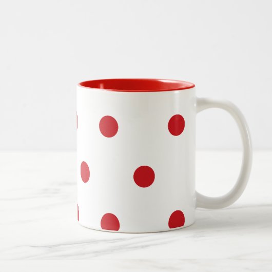 Tasse 2 Couleurs Points de cerise (Droit)