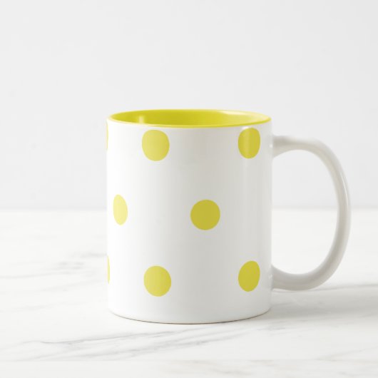 Tasse 2 Couleurs Points de citron (Droit)