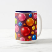 Tasse 2 Couleurs points groovy (Devant droit)