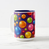 Tasse 2 Couleurs points groovy (Devant gauche)