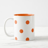 Tasse 2 Couleurs Points oranges (Gauche)