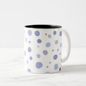Tasse 2 Couleurs points peints à la main (Devant droit)