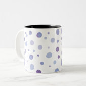 Tasse 2 Couleurs points peints à la main (Devant gauche)