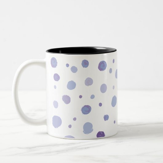 Tasse 2 Couleurs points peints à la main (Gauche)