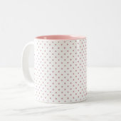 Tasse 2 Couleurs Points roses (Devant gauche)