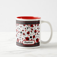 Pois de la coutume Ladybugs et frissons Nom du caf