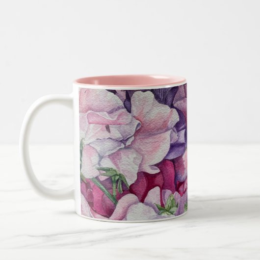 Tasse 2 Couleurs Pois doux (Gauche)