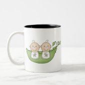 Tasse 2 Couleurs Pois jumeaux dans une cosse (Gauche)