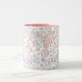 Tasse 2 Couleurs Pois rose et blanc Zebra (Centre)