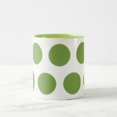 Tasse 2 Couleurs Pois verts (Centre)