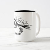 TASSE 2 COULEURS POISSON (Devant droit)