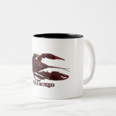 Tasse 2 Couleurs Poisson à la coque (Devant droit)