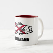 Tasse 2 Couleurs Poisson Alabama (Devant droit)