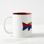 Tasse 2 Couleurs Poisson Arizona Drapeau truite (Gauche)