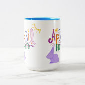 Tasse 2 Couleurs Poisson d'avril (Centre)