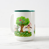 Tasse 2 Couleurs Poisson d'avril  (Devant gauche)