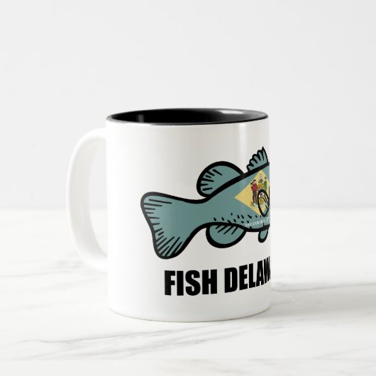 Tasse 2 Couleurs Poisson Delaware (Devant gauche)