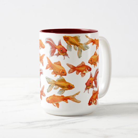 Tasse 2 Couleurs Poisson d'or (Devant droit)