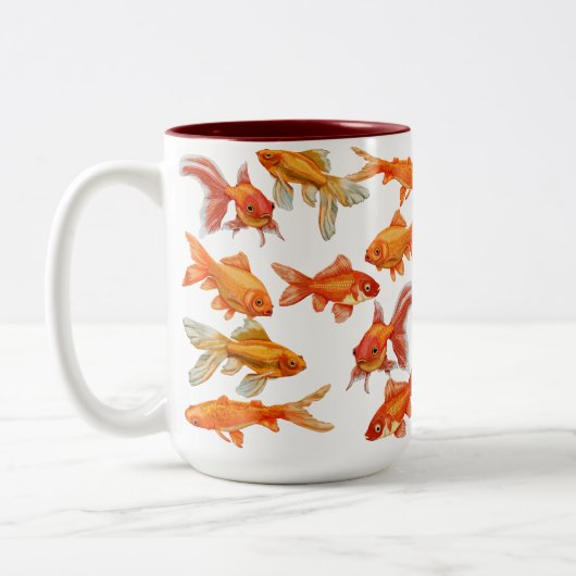 Tasse 2 Couleurs Poisson d'or (Gauche)