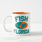 Tasse 2 Couleurs Poisson Floride couleurs (Gauche)