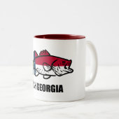 Tasse 2 Couleurs Poisson Géorgie (Devant droit)