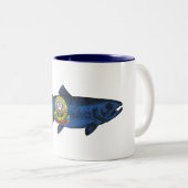 Tasse 2 Couleurs Poisson Idaho truite (Devant droit)
