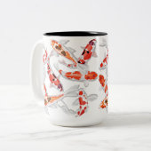 Tasse 2 Couleurs Poisson koi (Devant gauche)