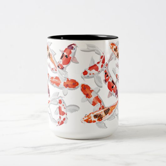 Tasse 2 Couleurs Poisson koi (Centre)