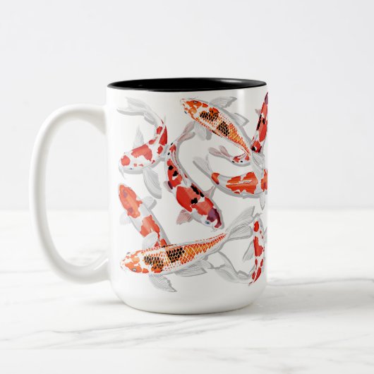 Tasse 2 Couleurs Poisson koi (Gauche)
