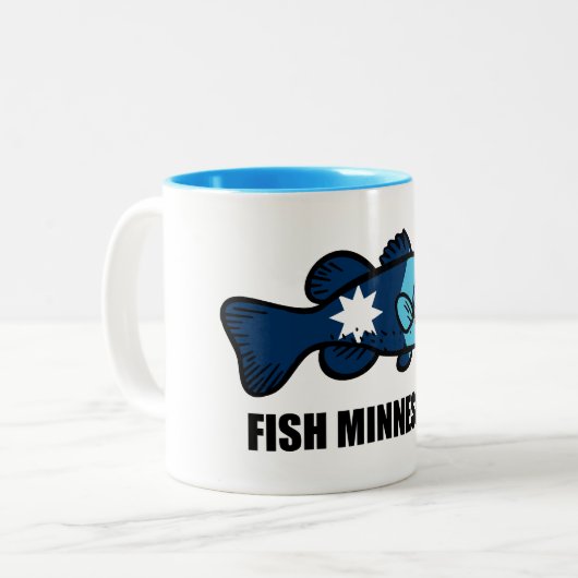 Tasse 2 Couleurs Poisson Minnesota (Devant gauche)