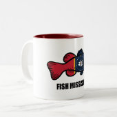 Tasse 2 Couleurs Poisson Mississippi (Devant gauche)
