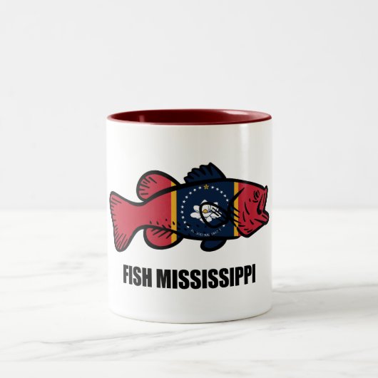 Tasse 2 Couleurs Poisson Mississippi (Centre)
