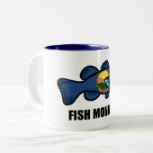 Tasse 2 Couleurs Poisson Montana Bass (Devant gauche)