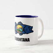 Tasse 2 Couleurs Poisson Montana Bass (Devant droit)