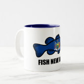 Tasse 2 Couleurs Poisson New York Bass (Devant gauche)