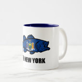 Tasse 2 Couleurs Poisson New York Bass (Devant droit)