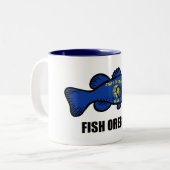 Tasse 2 Couleurs Poisson Oregon (Devant gauche)