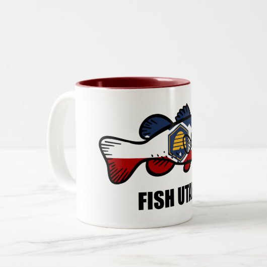 Tasse 2 Couleurs Poisson Utah (Devant gauche)