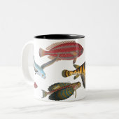 Tasse 2 Couleurs Poissons (Devant gauche)