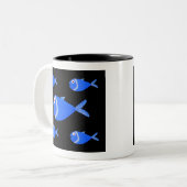 Tasse 2 Couleurs Poissons de friture (Devant gauche)