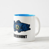 Tasse 2 Couleurs Poissons du Vermont (Devant droit)