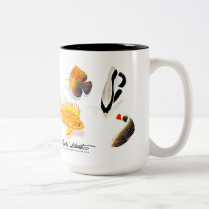 Tasse 2 Couleurs Poissons hawaïens endémiques, Edition spéciale
