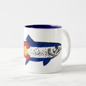 Tasse 2 Couleurs Poissons le Colorado (Devant droit)