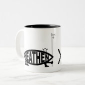 Tasse 2 Couleurs Poissons païens (Devant gauche)