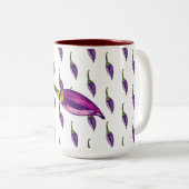 Tasse 2 Couleurs Poivrons pourpres (Devant droit)