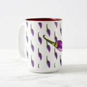 Tasse 2 Couleurs Poivrons pourpres (Devant gauche)