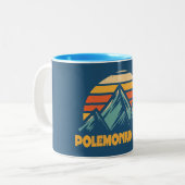 Tasse 2 Couleurs Polemonium Peak California Retro Turquoise (Devant gauche)