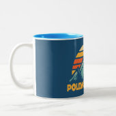 Tasse 2 Couleurs Polemonium Peak California Retro Turquoise (Gauche)