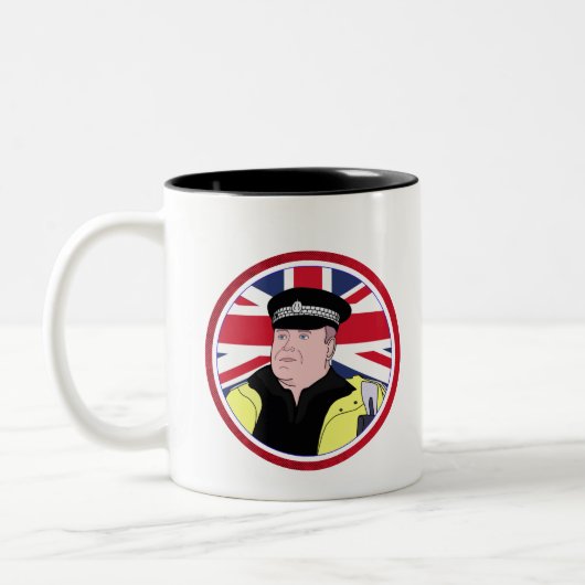 Tasse 2 Couleurs Police britannique (Gauche)